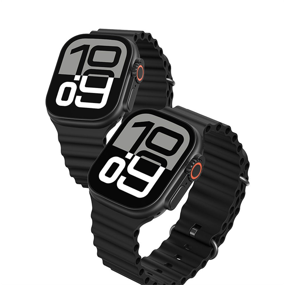 USAMS AT03 2.01 inch Smart Watch Bluetooth-Compatible Sports Tracking Voice Assistant Wristwatch for Android iOS