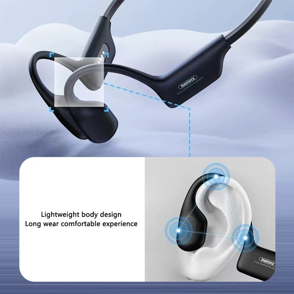 REMAX RB-S11 Bluetooth-compatible Earphones IP68 Waterproof Bone Conduction Sports Headphones