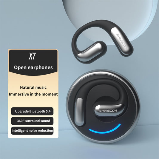 SHINECON X7 PRO Open Ear Headphones Dual Channel Noise Reduction Bluetooth-compatible Earphones