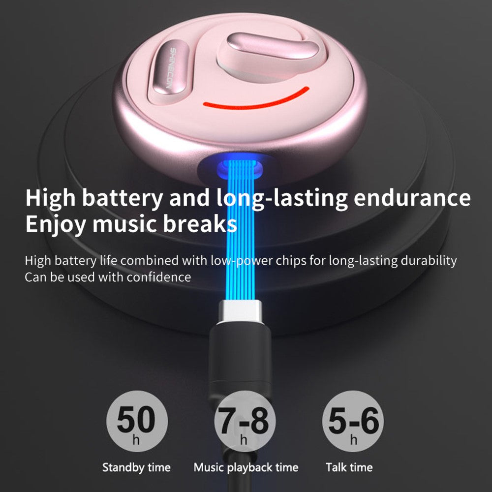 SHINECON X7 PRO Open Ear Headphones Dual Channel Noise Reduction Bluetooth-compatible Earphones