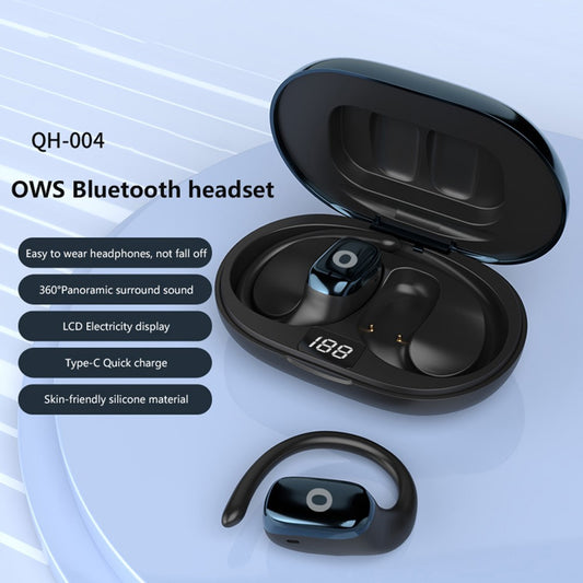 SHINECON QH-004 HiFi Sound Bluetooth-compatible 5.1 Earphones Noise Reduction OWS Open Ear Sports Headphones