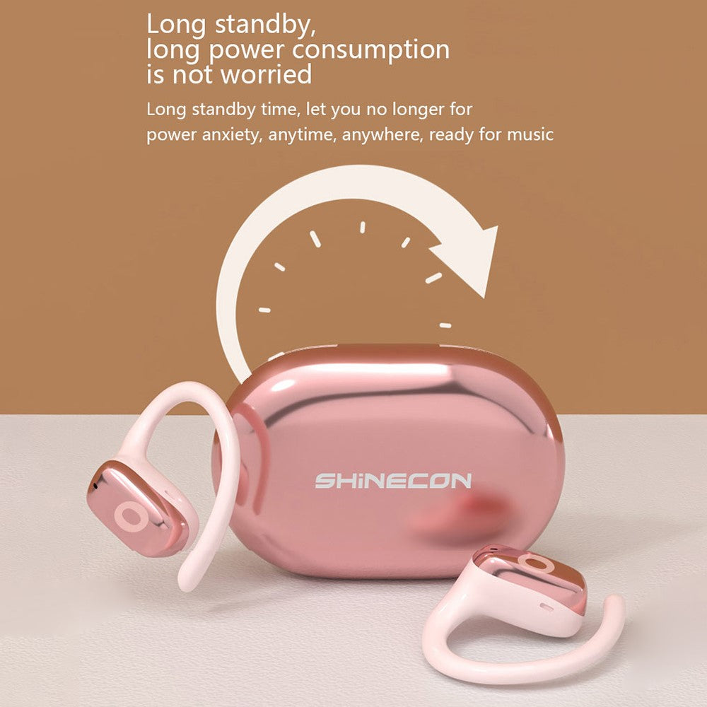 SHINECON QH-004 HiFi Sound Bluetooth-compatible 5.1 Earphones Noise Reduction OWS Open Ear Sports Headphones