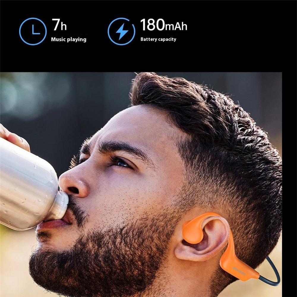 AWEI A899BL Bone Conduction Open Ear Bluetooth-compatible Headphones IPX8 Swimming Earphones