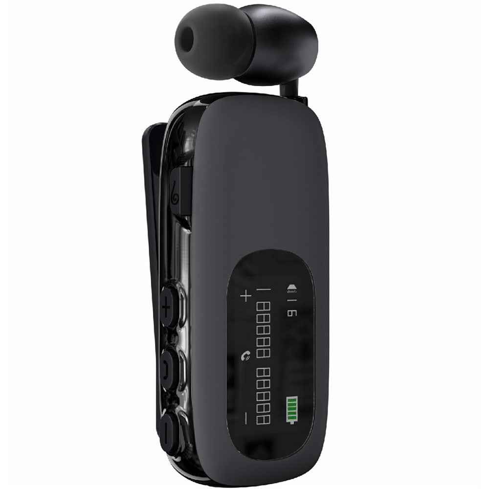 K75 LCD Screen Business Bluetooth-compatible Headset Noise Cancellation Earphone with Vibration Alert