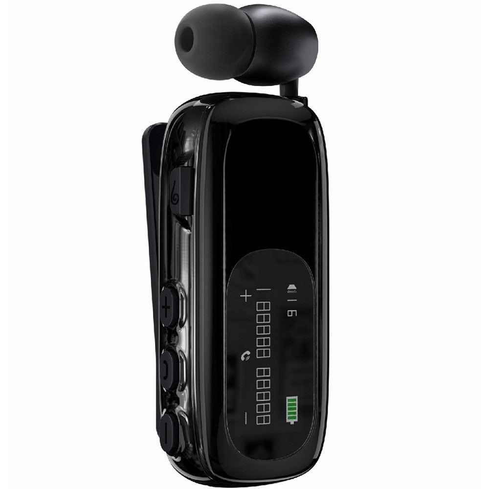 K75 LCD Screen Business Bluetooth-compatible Headset Noise Cancellation Earphone with Vibration Alert