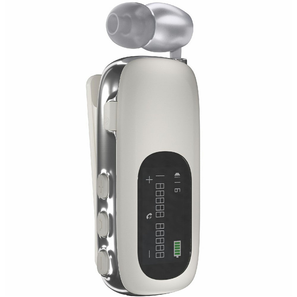 K75 LCD Screen Business Bluetooth-compatible Headset Noise Cancellation Earphone with Vibration Alert
