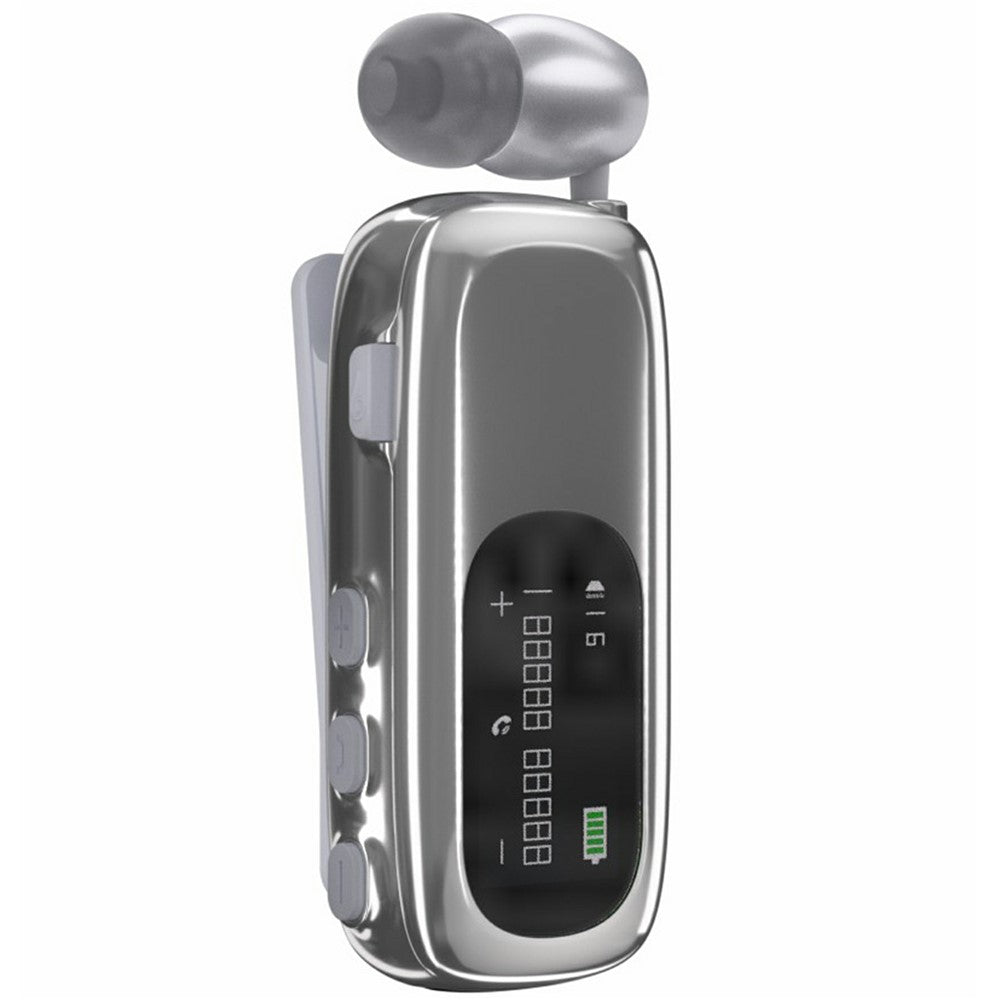 K75 LCD Screen Business Bluetooth-compatible Headset Noise Cancellation Earphone with Vibration Alert