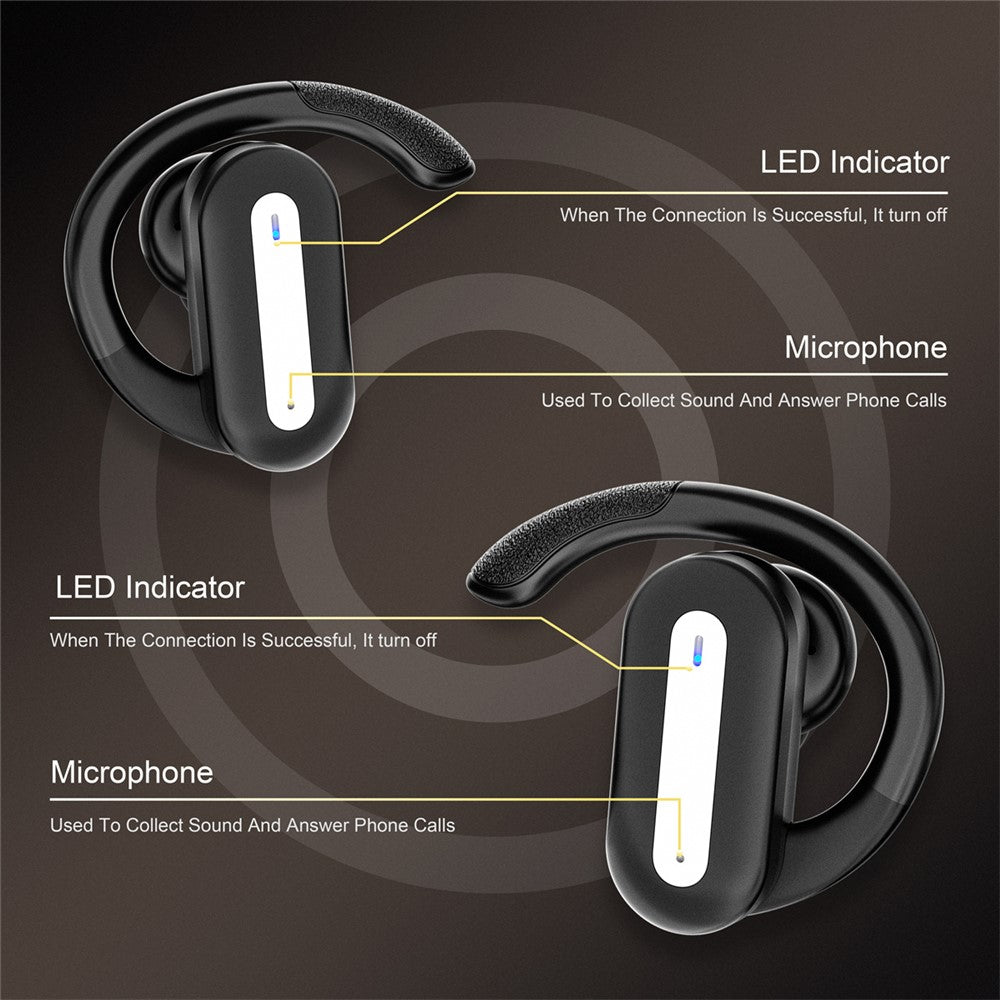SP36 ENC Noise Reduction Wireless Bluetooth-compatible Sports Earphones with Rotating Hook