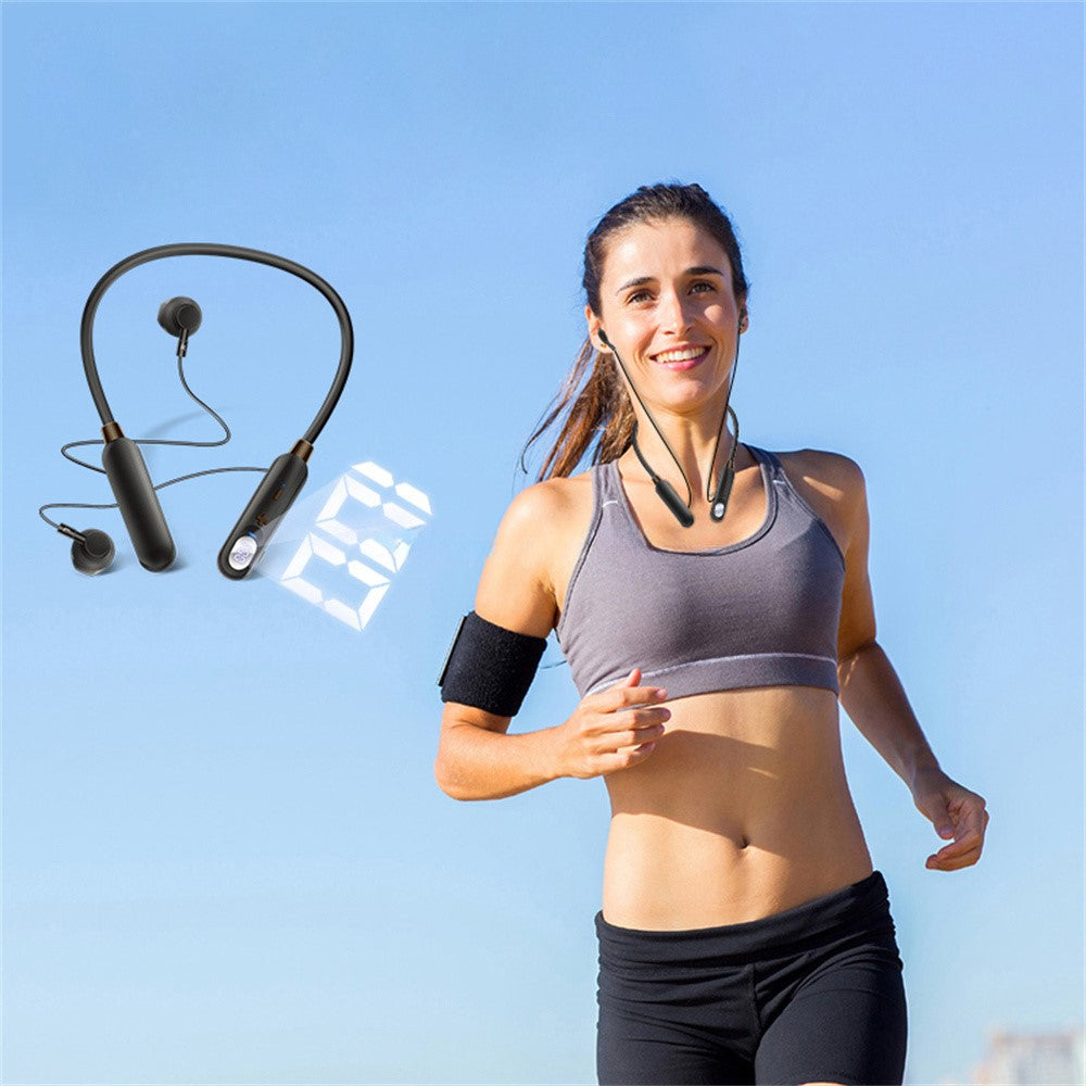 AKZ-R18 ENC Noise Canceling Bluetooth-compatible Headphones Power Display Sports Wireless Earphones