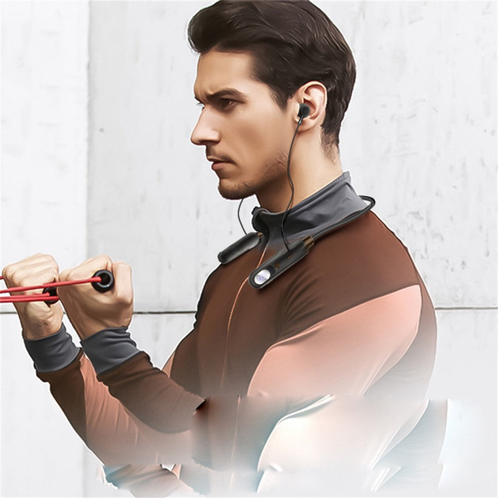 AKZ-R18 ENC Noise Canceling Bluetooth-compatible Headphones Power Display Sports Wireless Earphones