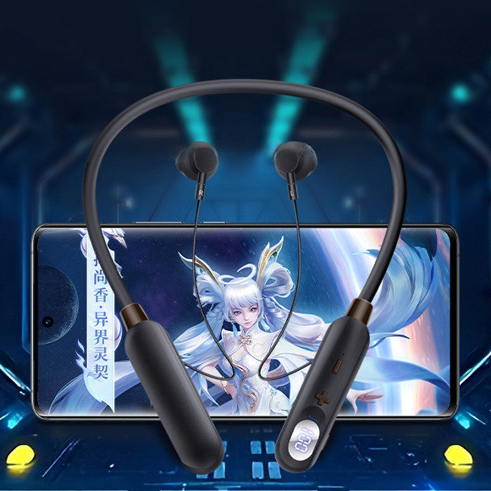 AKZ-R18 ENC Noise Canceling Bluetooth-compatible Headphones Power Display Sports Wireless Earphones