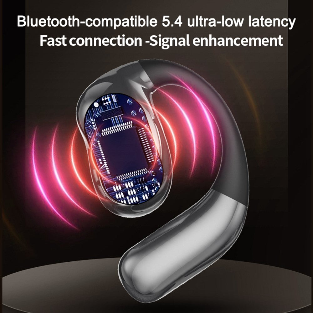 YJ33 Bluetooth-compatible Earphones Noise Reduction Wireless Earhooks with Touch Control Charging Case