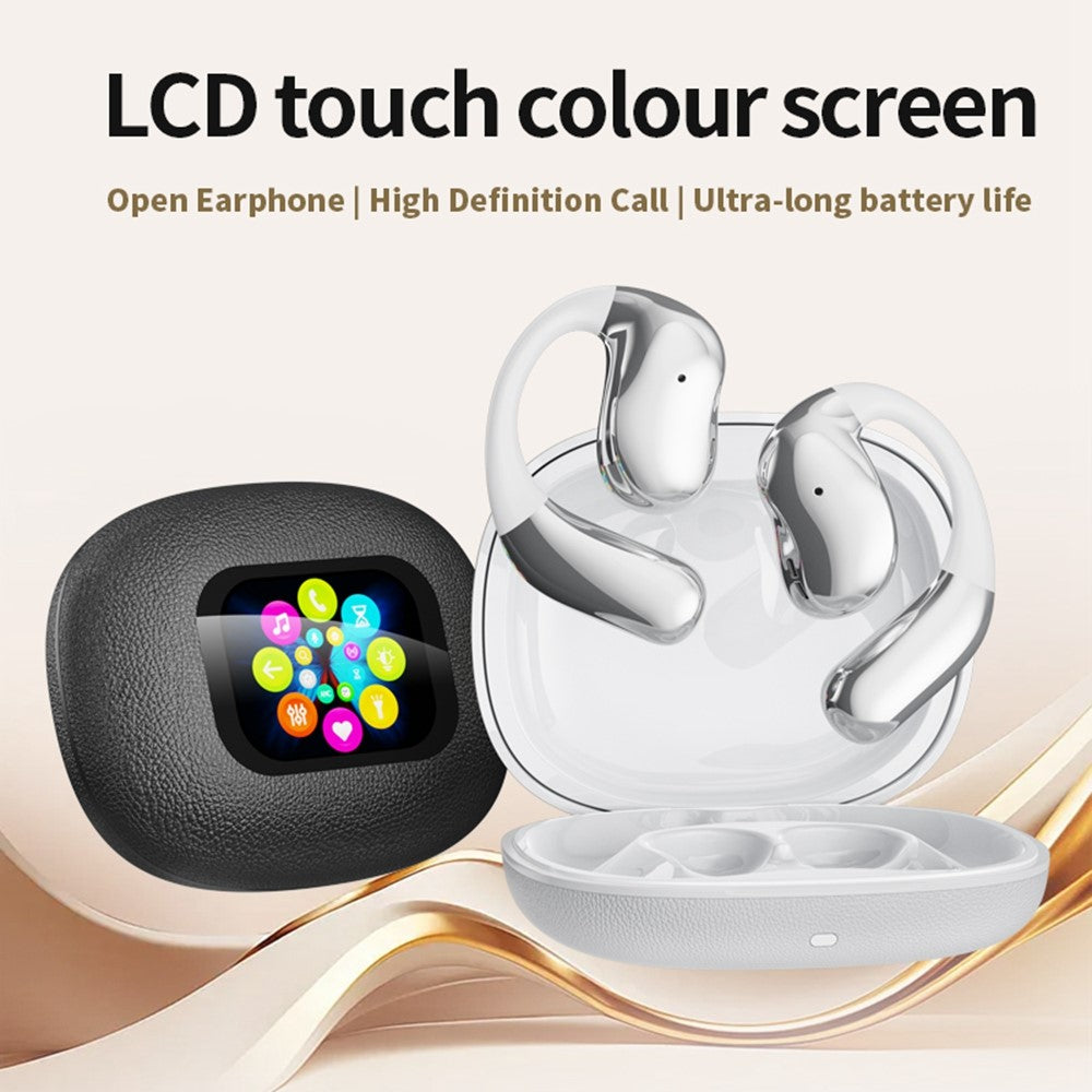 YJ33 Bluetooth-compatible Earphones Noise Reduction Wireless Earhooks with Touch Control Charging Case