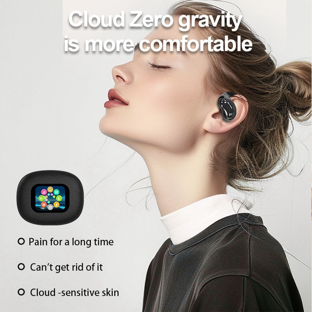 YJ33 Bluetooth-compatible Earphones Noise Reduction Wireless Earhooks with Touch Control Charging Case