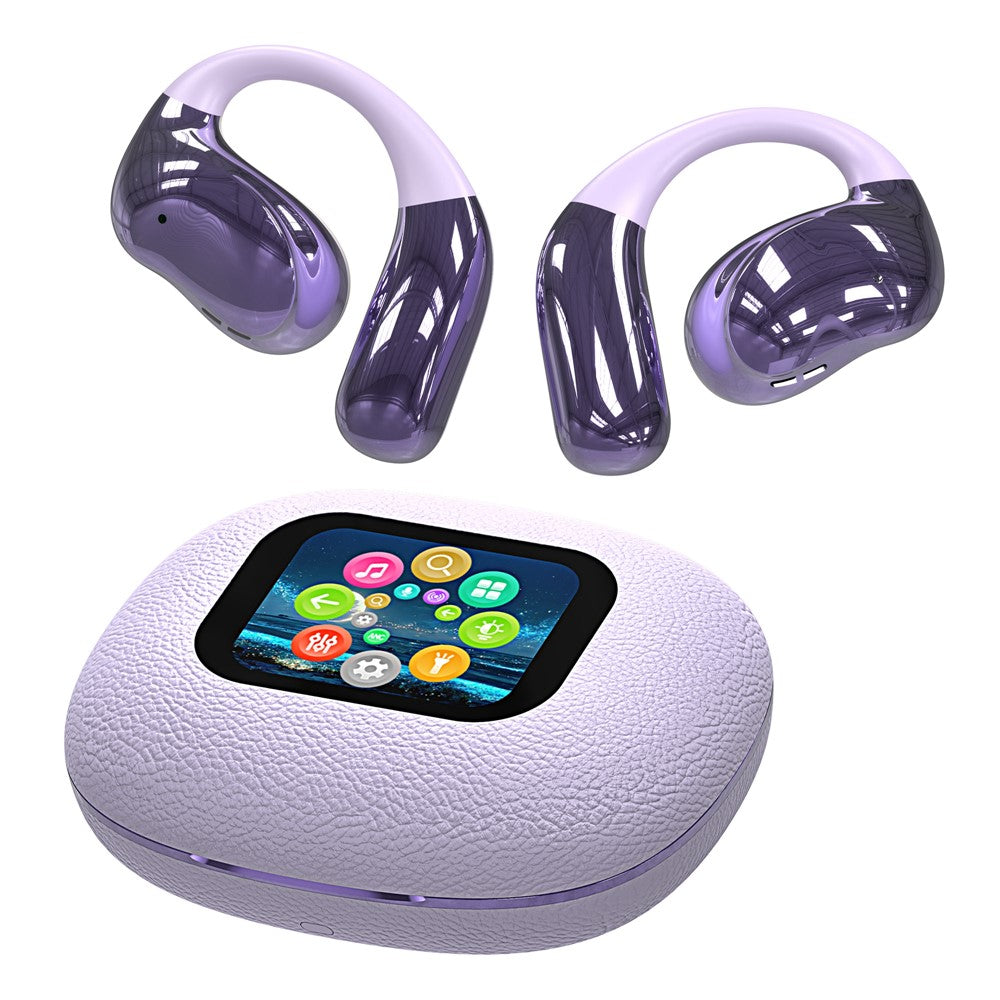YJ33 Bluetooth-compatible Earphones Noise Reduction Wireless Earhooks with Touch Control Charging Case