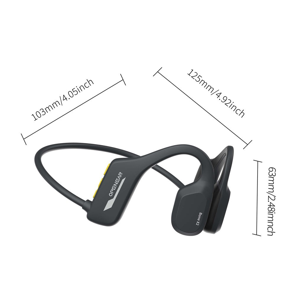 Openear Bone X2 IP68 Waterproof Bone Conduction Bluetooth-compatible Headphones with 8G Memory for Swimming