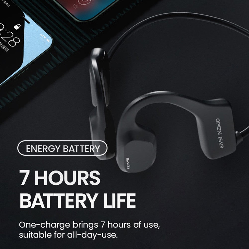 Openear Bone X2 IP68 Waterproof Bone Conduction Bluetooth-compatible Headphones with 8G Memory for Swimming