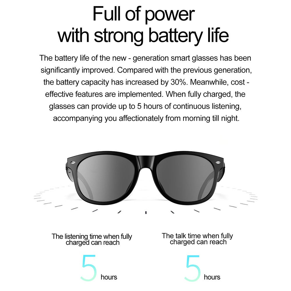 F01 Smart Sunglasses Music Playback Hands Free Calling Bluetooth-Compatible Wireless Earphones