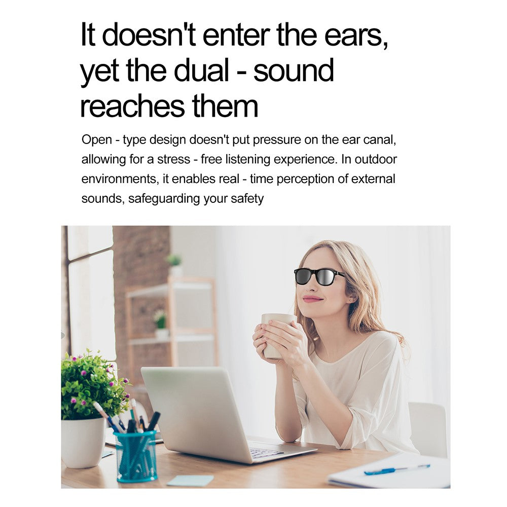 F01 Smart Sunglasses Music Playback Hands Free Calling Bluetooth-Compatible Wireless Earphones
