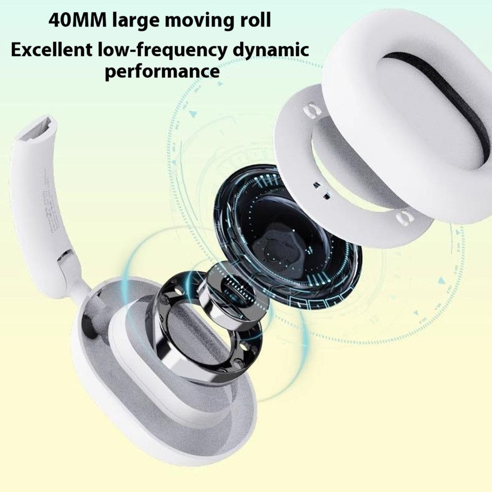 LENOVO LECOO ES210 Foldable Bluetooth-Compatible Headphones Stereo 15H Playtime Over-Ear Wireless Headset