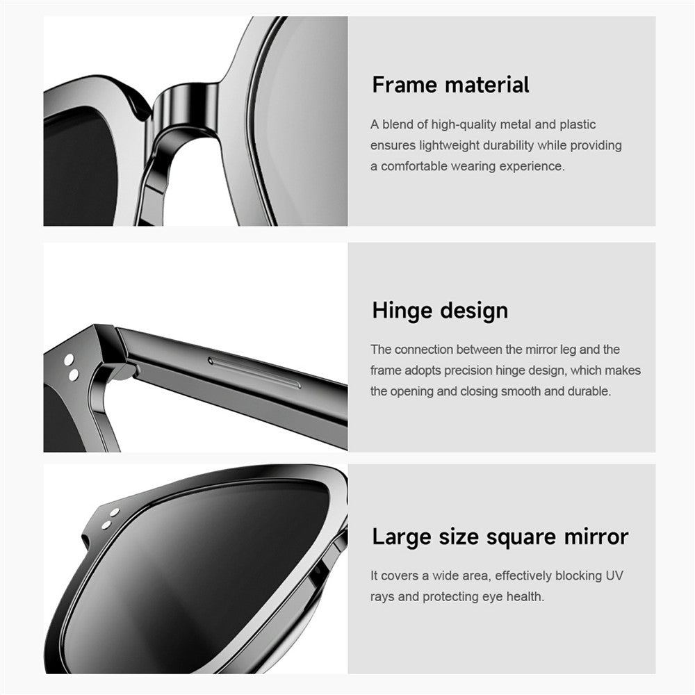 V1PRO Smart Glasses Bluetooth-Compatible Music Hands Free Calling UV Protection Eyeglasses
