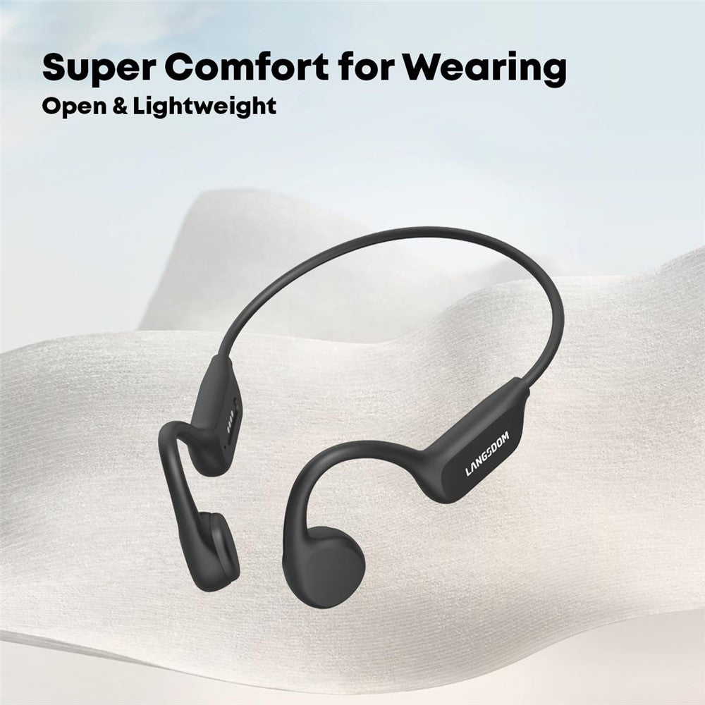LANGSDOM BE17 IPX8 Waterproof Bone Conduction Bluetooth-Compatible Headphones Built In 32G Storage