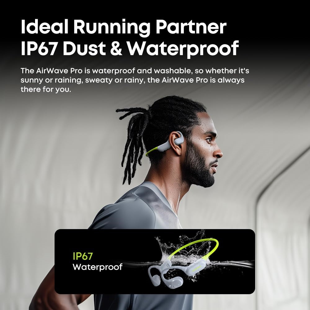 LANGSDOM Airware Pro BE19 Open Ear Headphones MP3 Mode Waterproof Running Earphones Built In 32G Storage