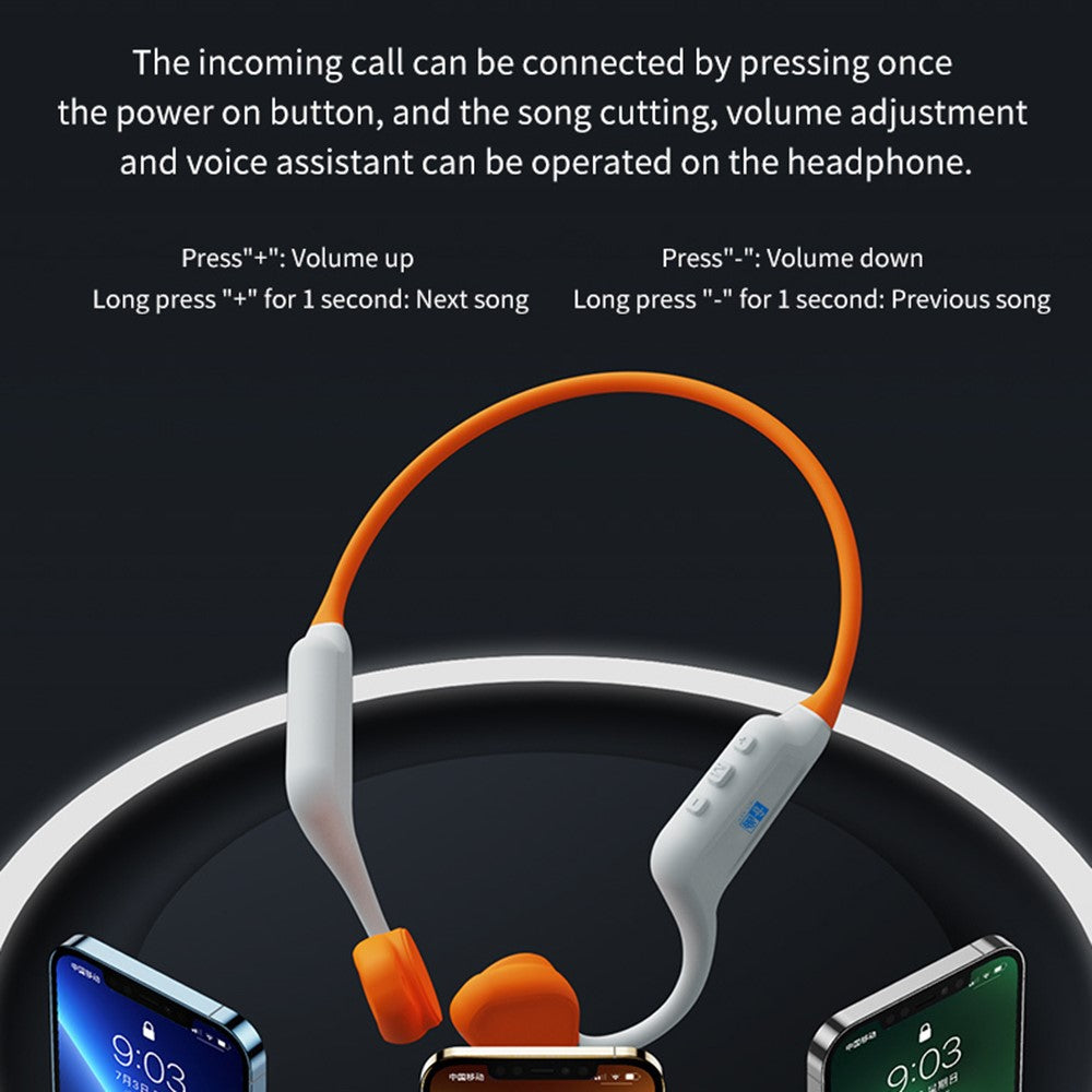 YOUYIN WY998-Plus Built In 32G Memory IPX8 Waterproof Bone Conduction Sports Headphones for Swimming