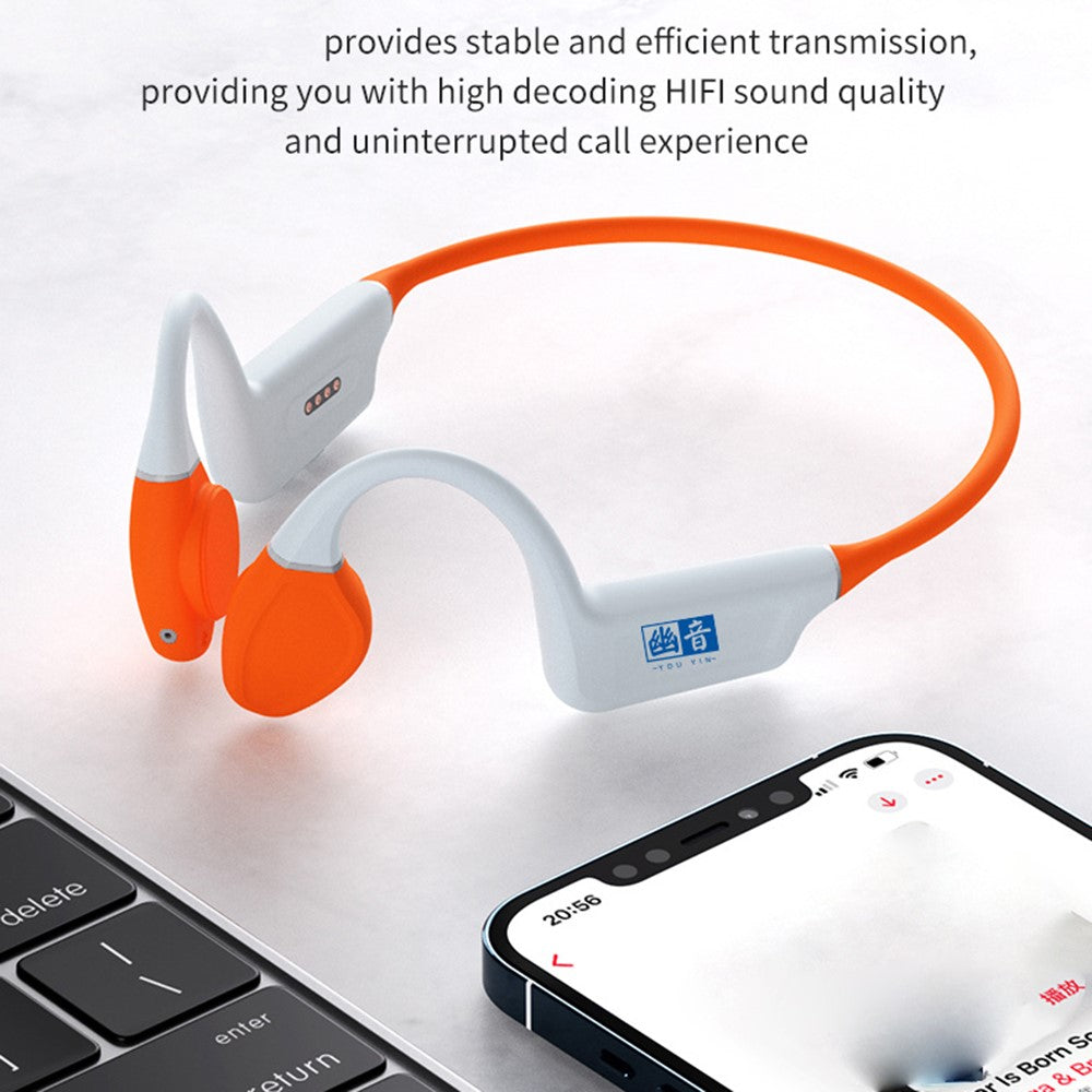 YOUYIN WY998-Plus Built In 32G Memory IPX8 Waterproof Bone Conduction Sports Headphones for Swimming