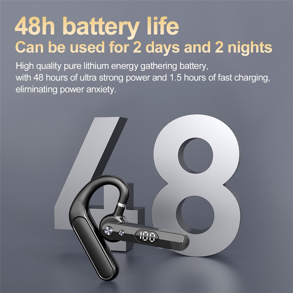 VSIDEA V82 Wireless Bluetooth-Compatible Headset Over-Ear Business Earphones Rotating Earbud