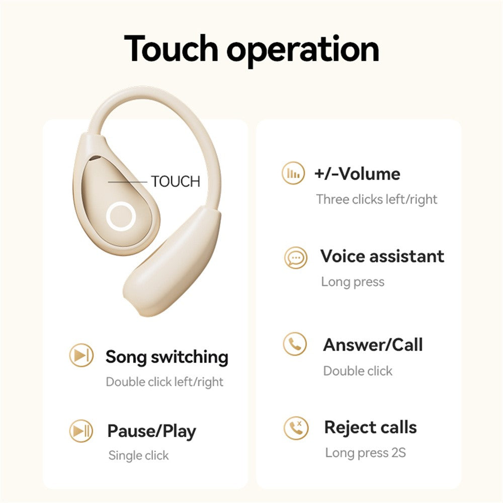 M95 HiFi Sound Bluetooth-Compatible Earphones 144 Languages AI Translation Sports Earbuds
