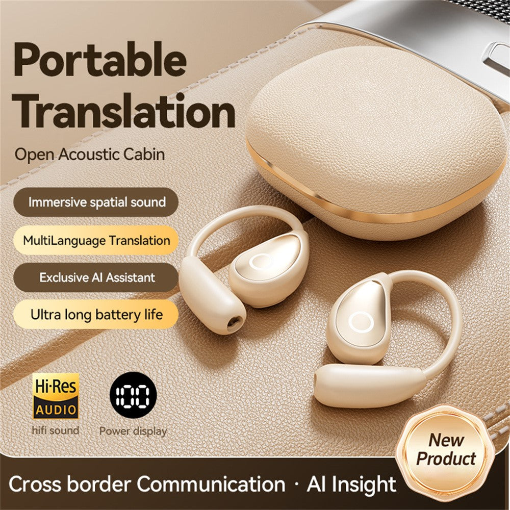M95 HiFi Sound Bluetooth-Compatible Earphones 144 Languages AI Translation Sports Earbuds