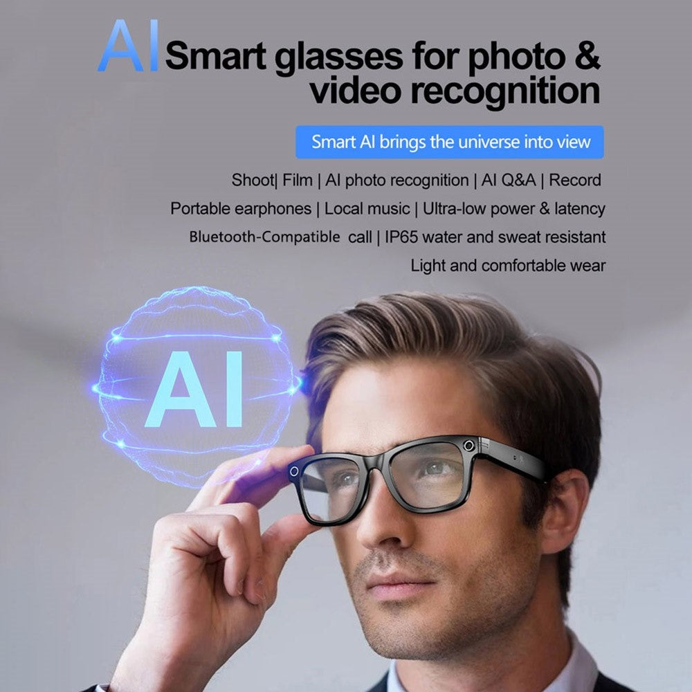 W600 Multifunction AI Smart Glasses HD Video Recording Bluetooth-compatible Music Eyeglasses