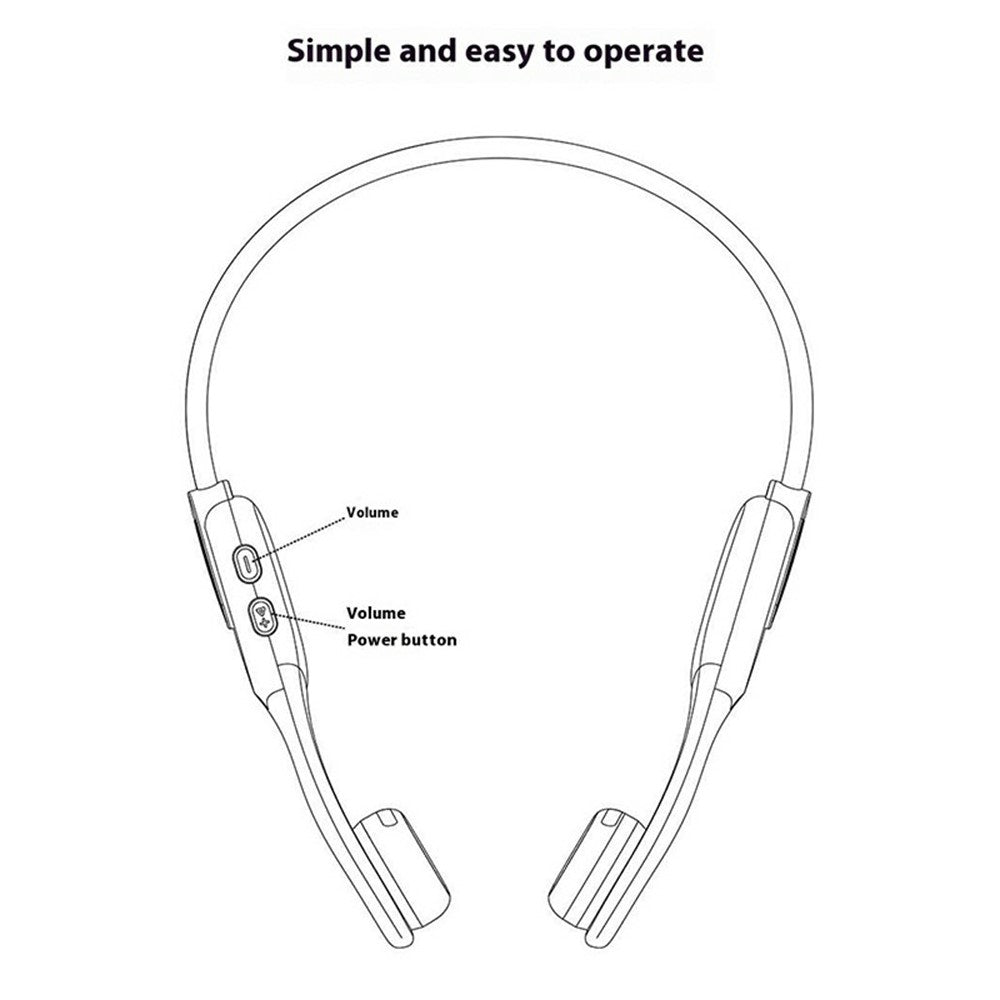 x12 Bone Conduction Wireless Earphones for Kids Waterproof Bluetooth-compatible Headphones Built In 8GB Memory