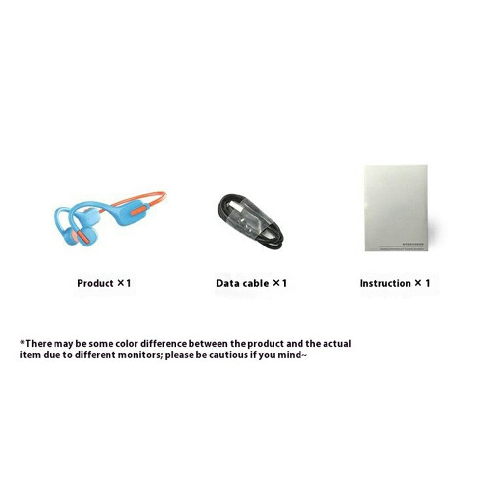 x12 Bone Conduction Wireless Earphones for Kids Waterproof Bluetooth-compatible Headphones Built In 8GB Memory