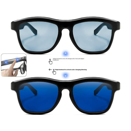 GV-90 AI Translation Smart Glasses Touch Color Changing Lens HD Audio Bluetooth-compatible Music Eyeglasses
