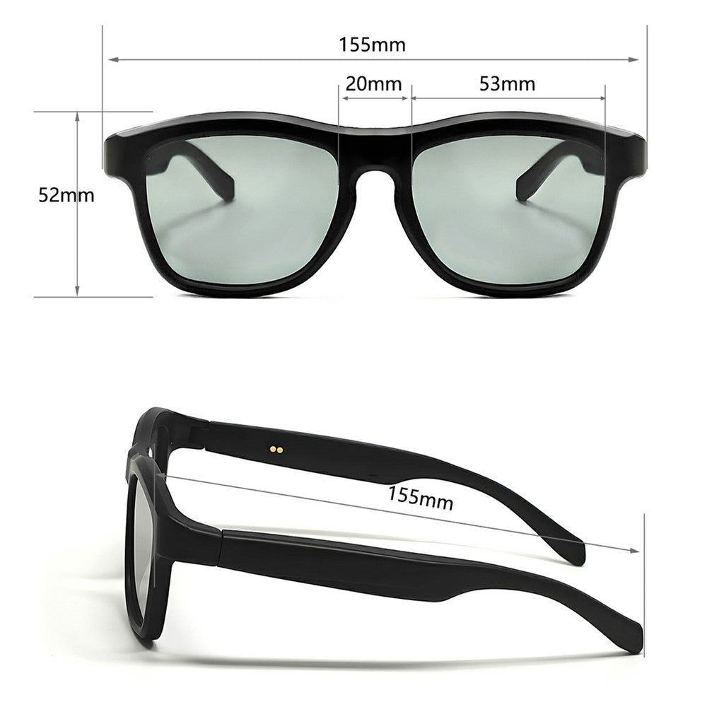 GV-90 AI Translation Smart Glasses Touch Color Changing Lens HD Audio Bluetooth-compatible Music Eyeglasses