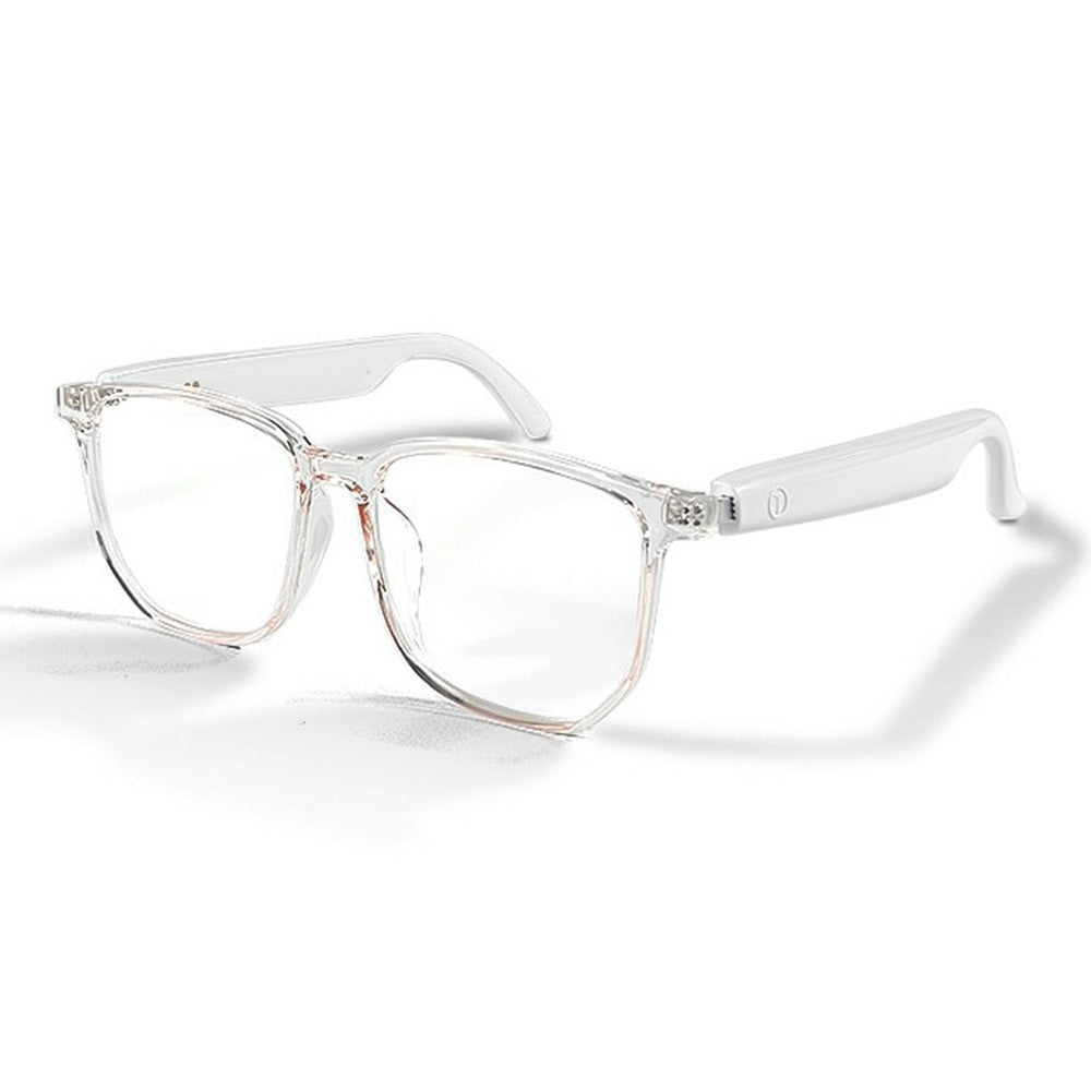 GS03 AI Translation Bluetooth-compatible Glasses Transparent Frame Smart Eyewear for Music Calls