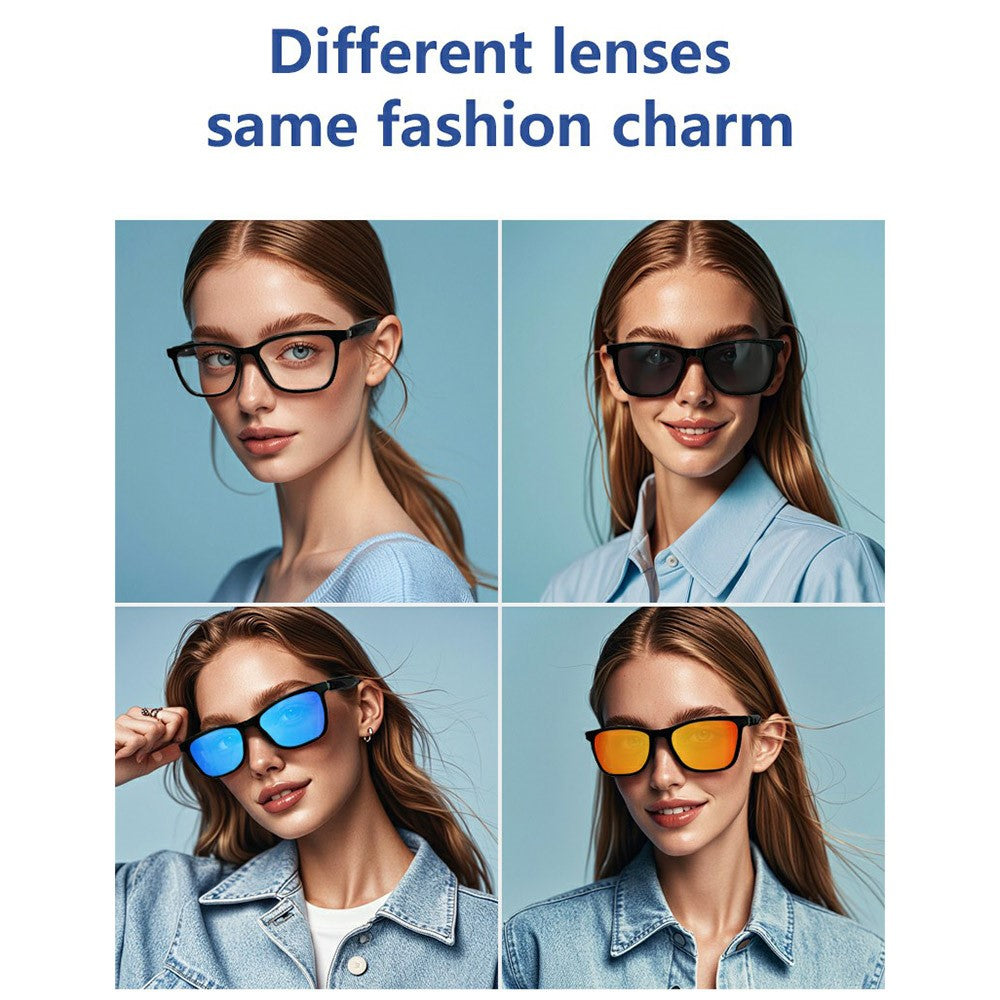 GS05 AI Translation Bluetooth-compatible Glasses Smart Eyewear with Magnetic Detachable Polarized Lens