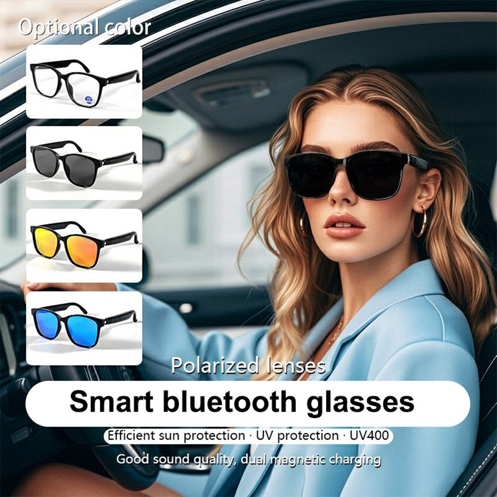 GS08 UV400 Polarized Lens Glasses Bluetooth-compatible Earphone AI Translation Smart Eyewear