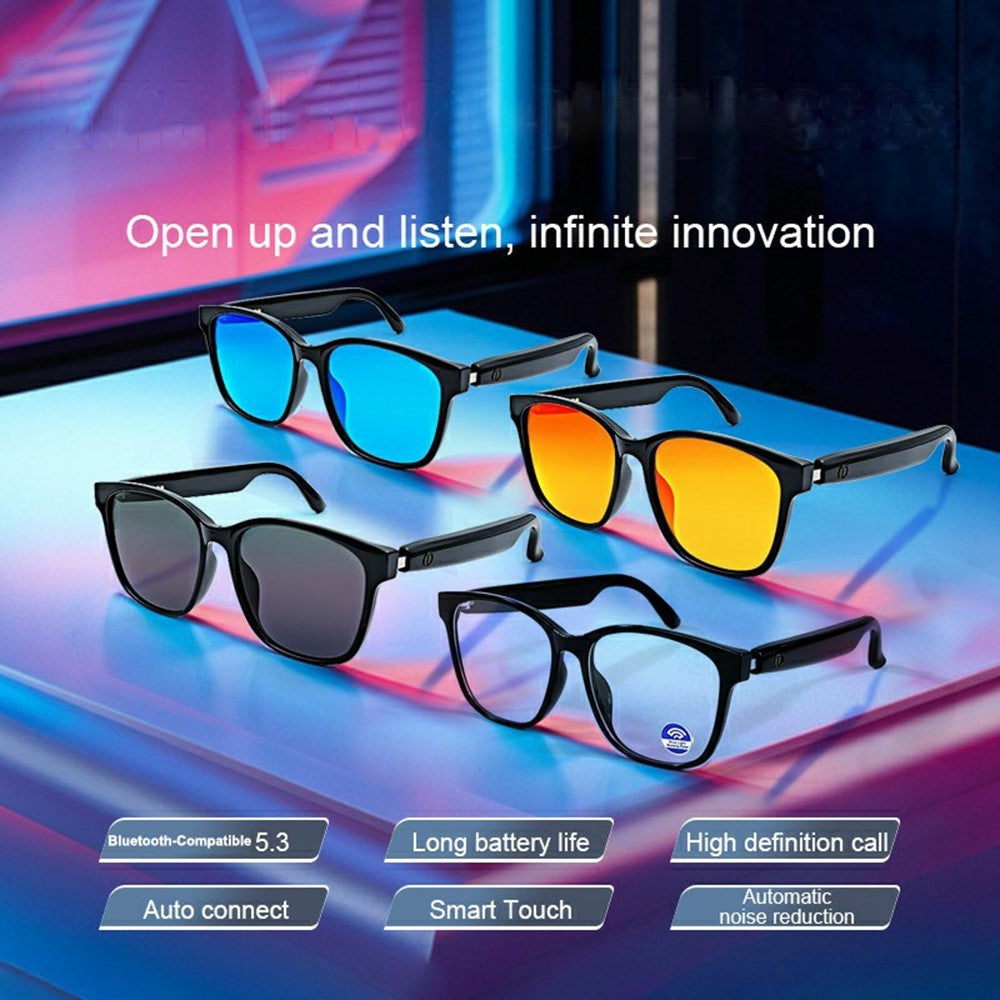 GS08 UV400 Polarized Lens Glasses Bluetooth-compatible Earphone AI Translation Smart Eyewear