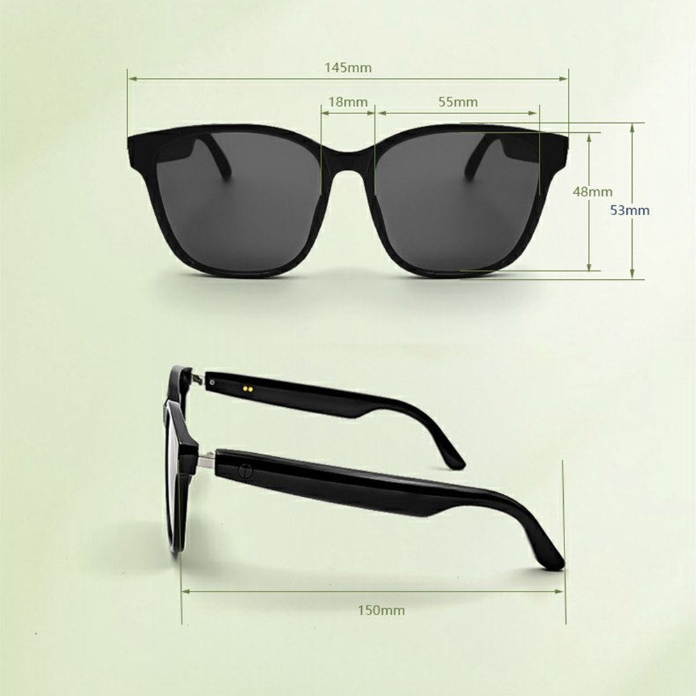 GS08 UV400 Polarized Lens Glasses Bluetooth-compatible Earphone AI Translation Smart Eyewear