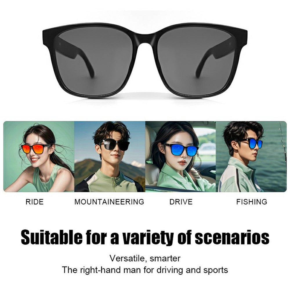 GS08 UV400 Polarized Lens Glasses Bluetooth-compatible Earphone AI Translation Smart Eyewear
