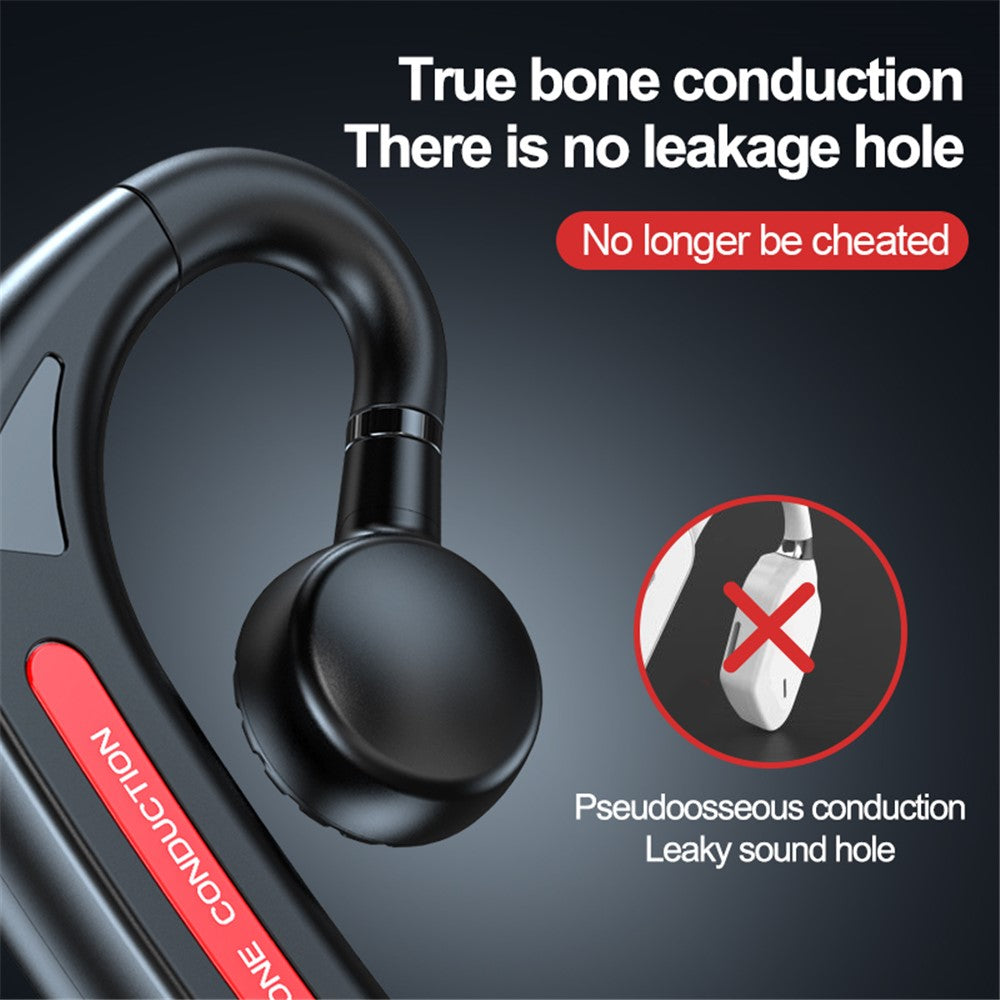 618 Wireless Bluetooth-compatible Bone Conduction Earphone Single Ear Hook Headset