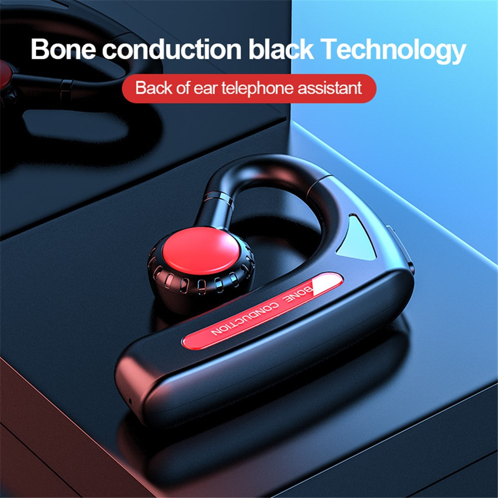 618 Wireless Bluetooth-compatible Bone Conduction Earphone Single Ear Hook Headset