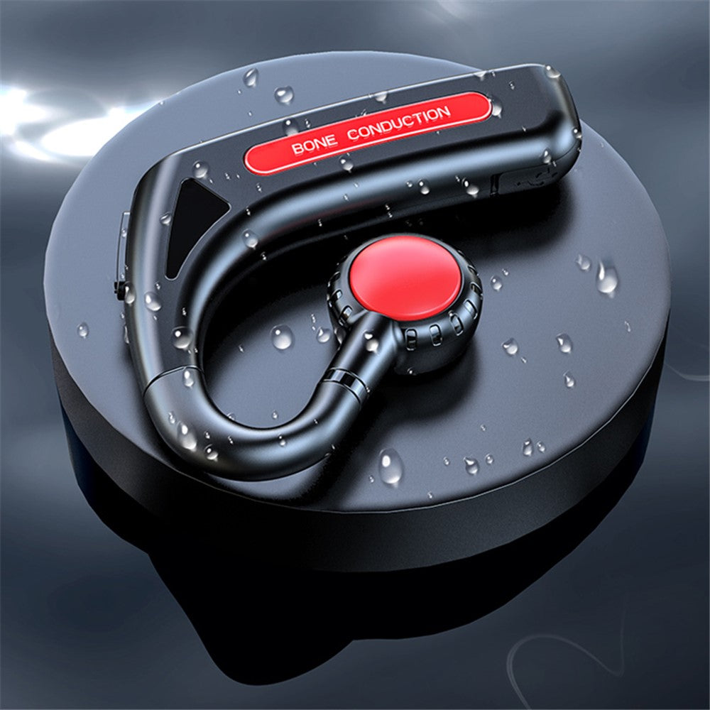 618 Wireless Bluetooth-compatible Bone Conduction Earphone Single Ear Hook Headset