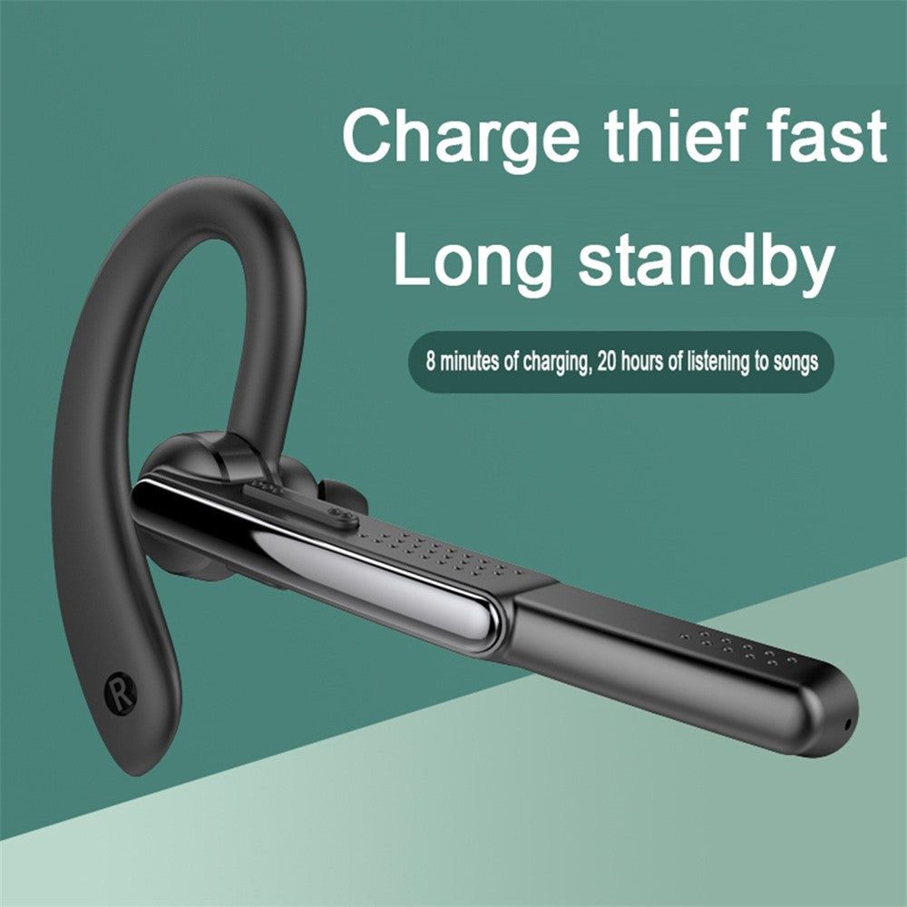 P40 Single Ear Wireless Bluetooth-compatible Headset 180-degree Rotating Business Noise Reduction Earphone Hands-free Headphone with Mic