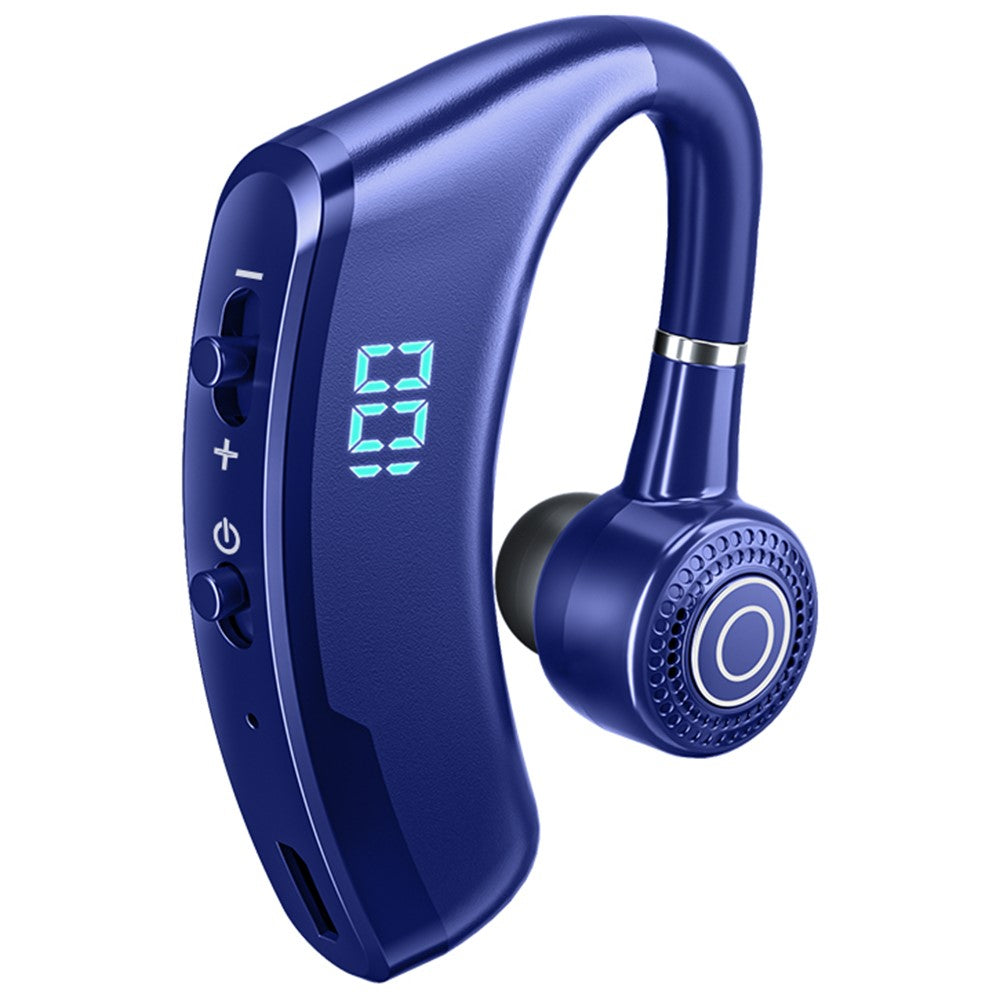V9S Business Style Bluetooth-compatible Single Ear Headset LED Display Wireless Headphone Earphone with Battery Charging Case