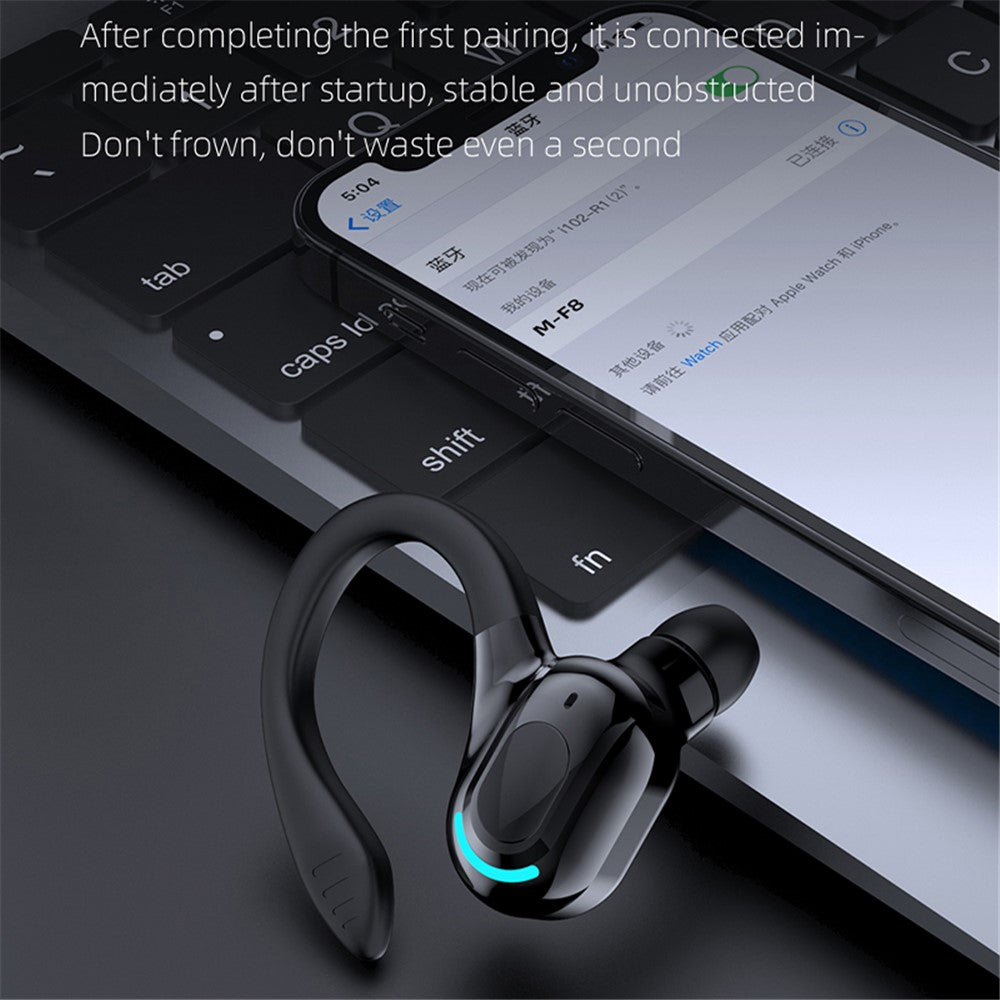 F8 Earphones TWS In-ear Bluetooth-compatible Earbuds Headphones with Mic and IPX4 Water Resistance