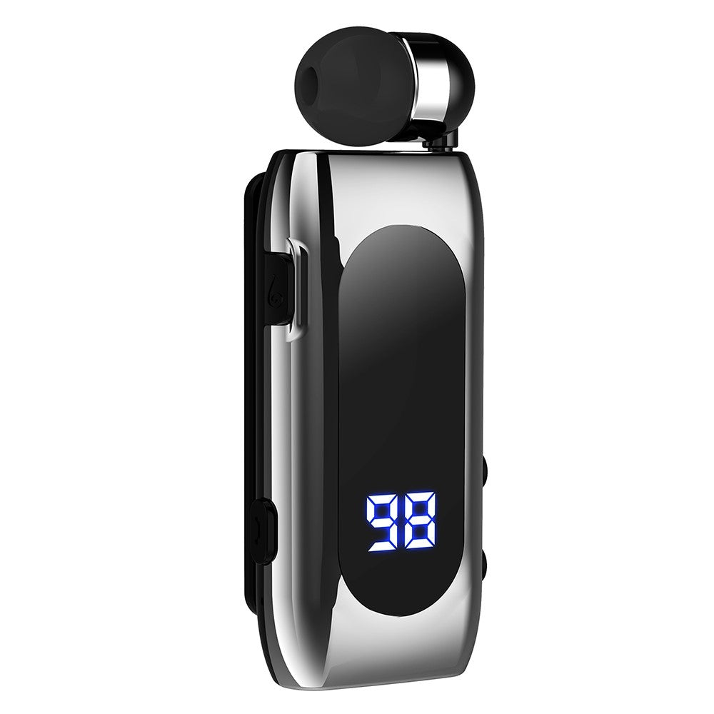 K55 Business Bluetooth-compatible Single-Ear Earphone Battery Display Clip-On Intelligent Noise Reduction Telescopic Headset Clipper